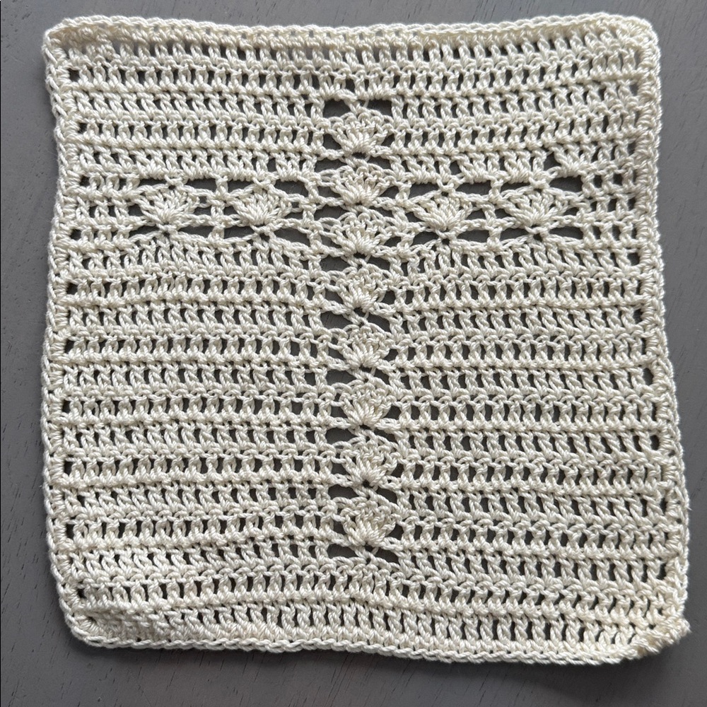 Handmade Prayer Cloth - Beautiful Crochet Cross - Handmade